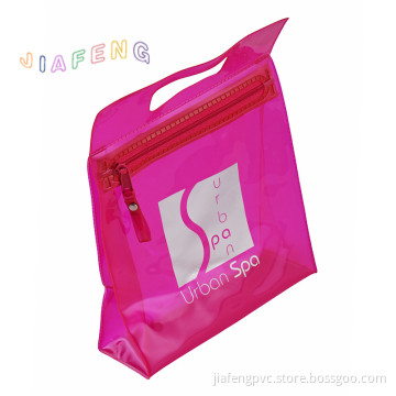 Roseo PVC Promotion Bag With Zipper and Die-Cut Handle